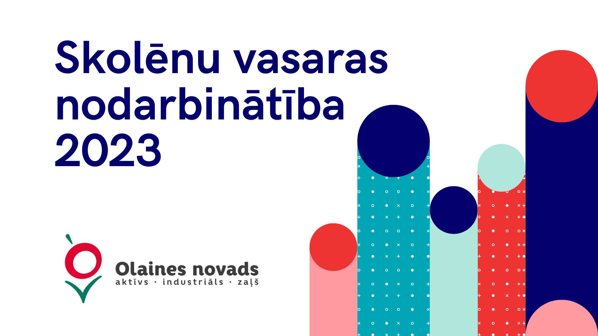 Baneris par skolēnu nodarbinātību vasarā