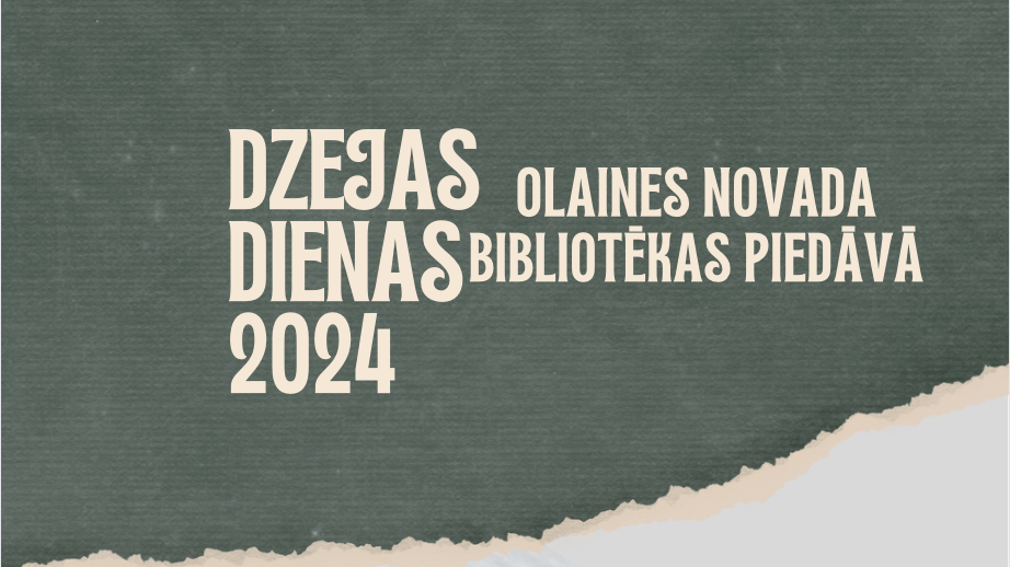 Dzejas dienas  Olaines novada bibliotēkās